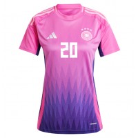 Camiseta Alemania Benjamin Henrichs #20 Visitante Equipación para mujer Eurocopa 2024 manga corta